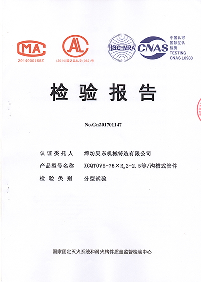 大小头检验报告